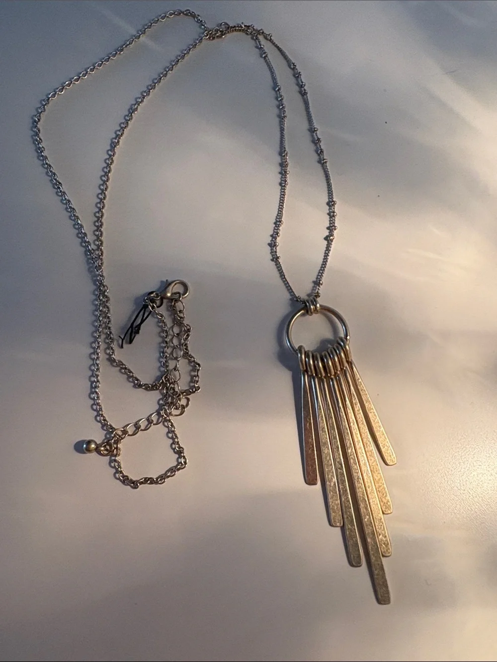 Gold Fashion Statement Necklace, adjustable